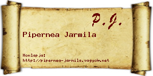 Pipernea Jarmila névjegykártya